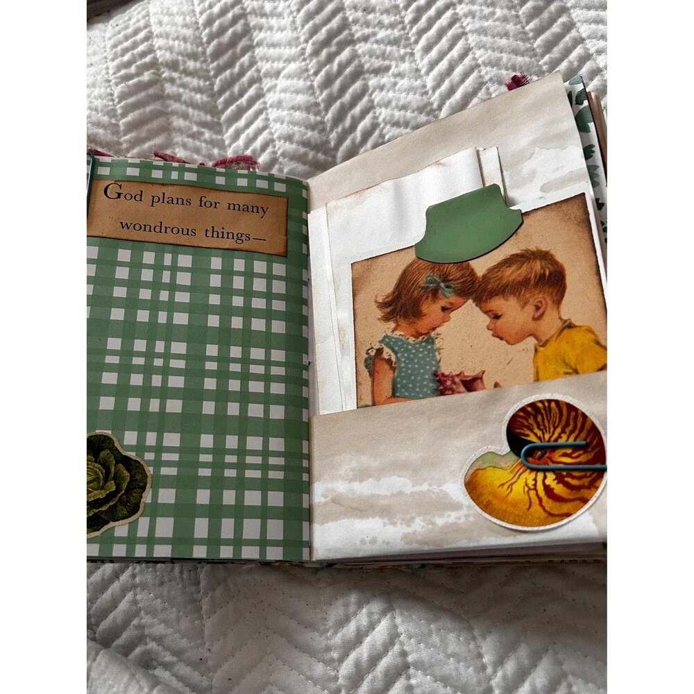 God is Good Little Golden Book Repurposed into Junk Journal